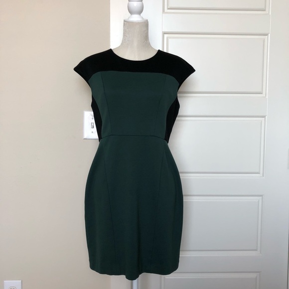 Cynthia Steffe Green&Black Dress Size 10 - Picture 2 of 7
